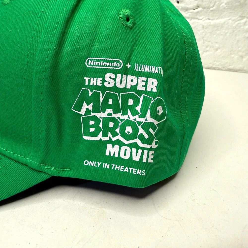 Super Mario Bros Movie (2023) Luigi Green Baseball Hat Promotional Cap‎